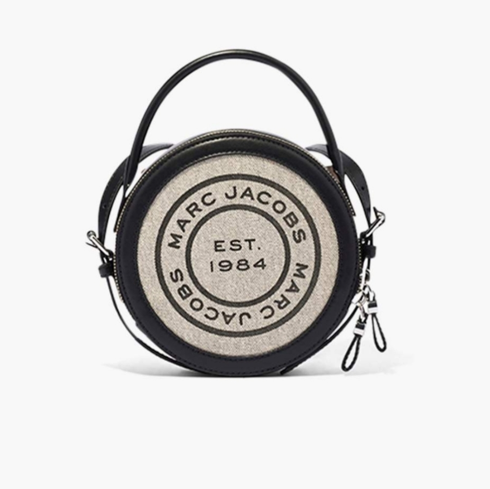 NEW MARC JACOBS Signet Canvas Circle Crossbody BAG.  2
